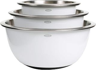 OXO Good Grips 3-Piece Stainless Steel Mixing Bowl Set
